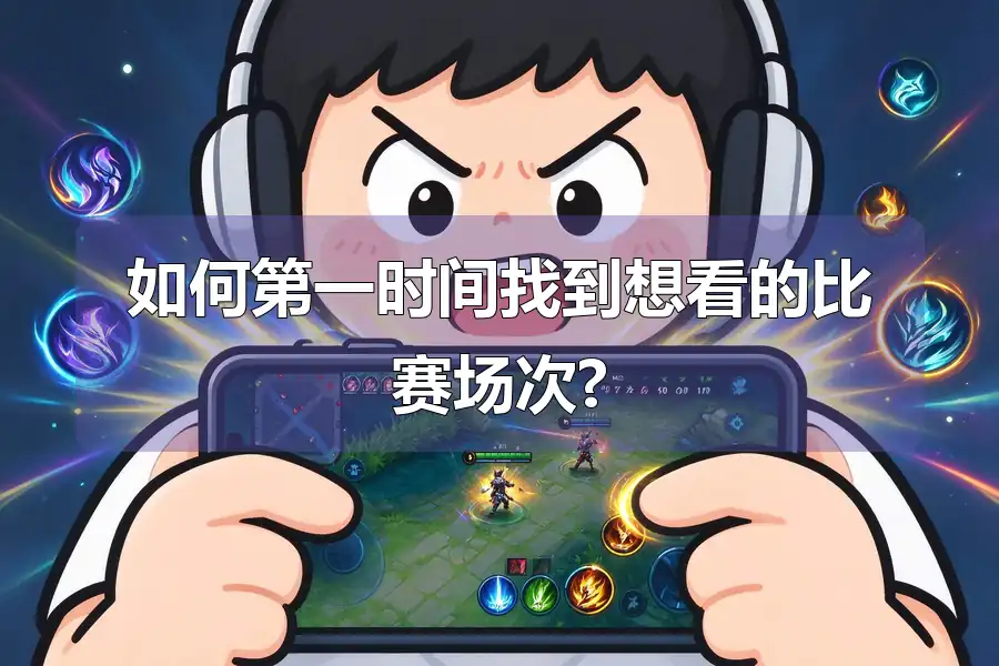 如何第一时间找到想看的比赛场次?